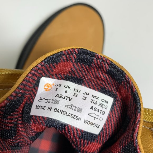 Timberland Heritage Front Zip Boots Leather Wheat Nubuck Booties Size 8 NEW - Picture 7 of 9